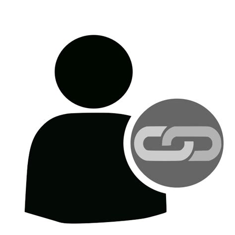 User icon web link symbol | Free SVG