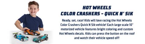Amazon Hot Wheels Race N Crash Quick N SIK Multi Color 98001