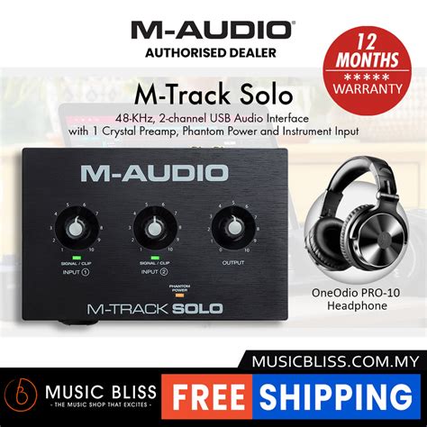 M-Audio M-Track Solo USB Audio Interface | Music Bliss Malaysia