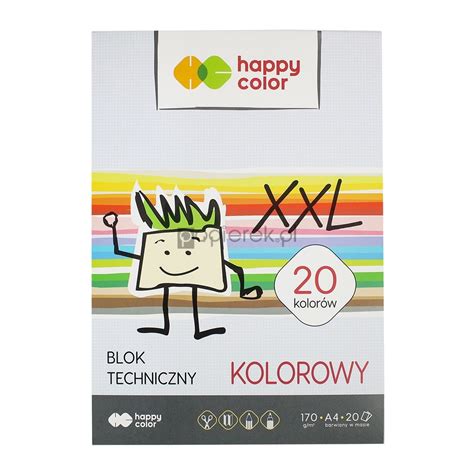 Blok Techniczny A Kolorowych Kartek Happy Color