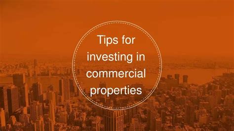 Ppt Important Tips For Investing In A Commercial Property Powerpoint