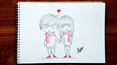 Cute Cartoon Couple Drawings Easy - Izulkafli15iskl