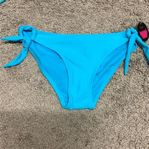 Victorias Secret Blue String Bikini Gem