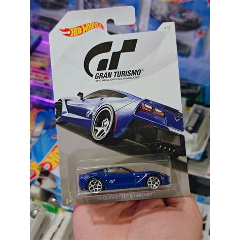 Hot Wheels Corvette Stingray Model Car Blue Shopee Malaysia