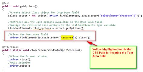 Selenium By Arun Using Getoptions To Get All The Options