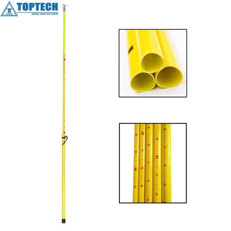 TOPTECH Ft Telescopic Triangle Hot Stick Hotstick For Cutout Fuse Surge Arrester Insulation
