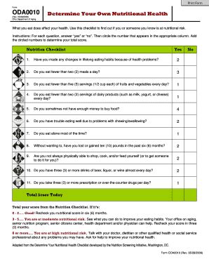 Fillable Online Aging Ohio Form ODA0010 The Ohio Department Of Aging