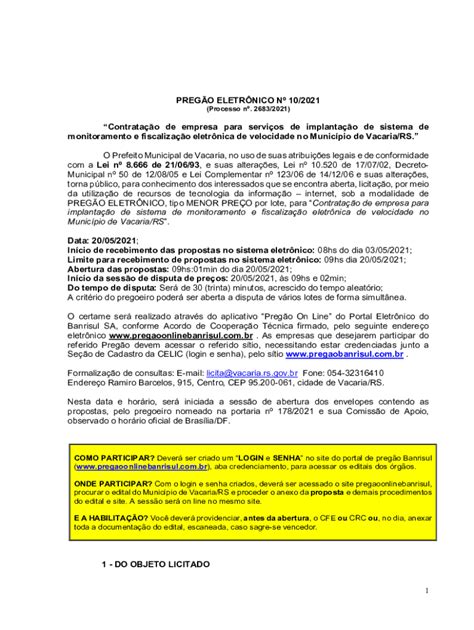 Preench Vel Dispon Vel Vacaria Rs Gov Contratao De Empresa Para Servios