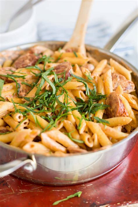 Spicy Cajun Penne Pasta with Andouille Sausage