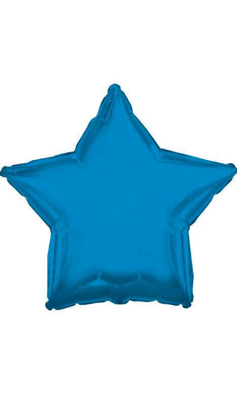 Foil Star Balloon Blue Pkg Gandgwebstore