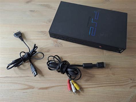 Sony Playstation Ps Fat Schwarz Scph Mit Kabeln Kaufen Auf