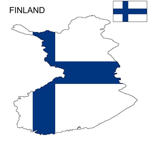 Finland Flag Map and Meaning | Mappr