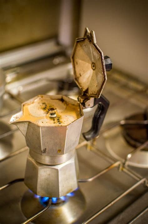 Mocha Coffee Maker Stock Image Image Of Coffeemaker 57462453