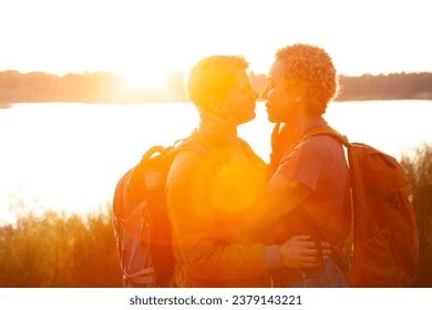 Interracial Lesbian Passionate Kissing Photos And Images Pictures Shutterstock