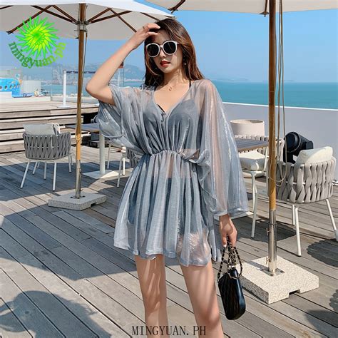Mingyuan Female Three Piece Cover Belly Reveals Conservative Sexy Thin Hot Spring Swimsuit