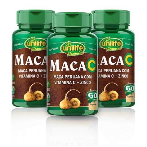 Maca Peruana Vitaminas C Psulas Unilife Mundo Sadio I Vida