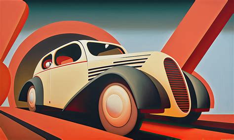 Retro Futurism SSC Tuatara Futuristic Art Vintage Retro Digital Art by ...