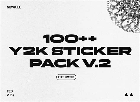 Free Y2k Sticker Pack Limited Behance