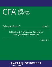 SchweserNotes 2019 Level I CFA Book 1 Ethical And Professional