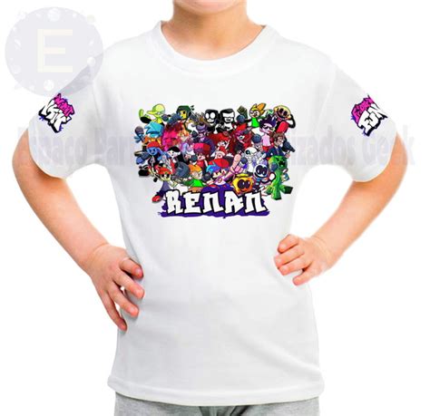 Camiseta FnF Friday Night Funkin Personagens Personalizada Elo7