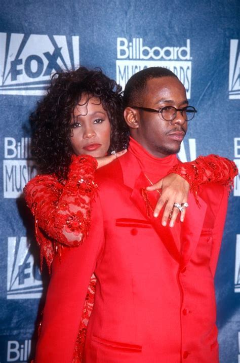 Whitney Houston and Bobby Brown at the Billboard Music Awards | Whitney houston, Bobby brown ...