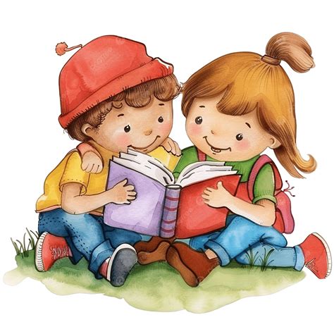 Colorful Of Children Read A Book, Children, Read, Book PNG Transparent