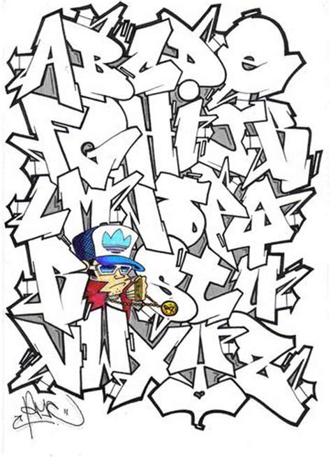 Crazy Graffiti Alphabet - ClipArt Best