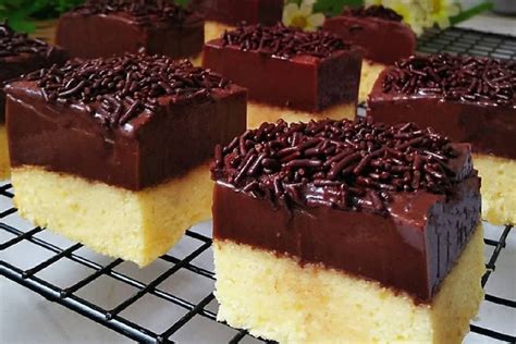 Resep Cemilan Chocolate Pudding Cake Kombinasi Lembut Dan Segar Yang