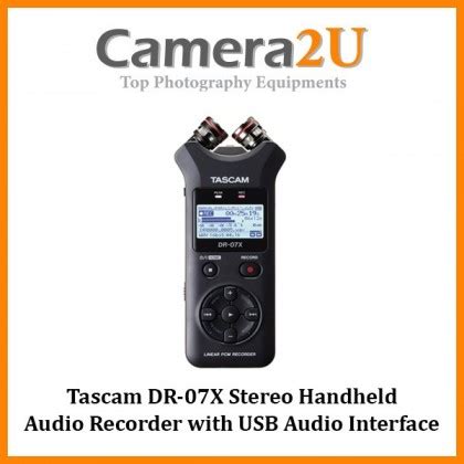 Tascam DR 07X Stereo Handheld Digital Audio Recorder With USB Audio