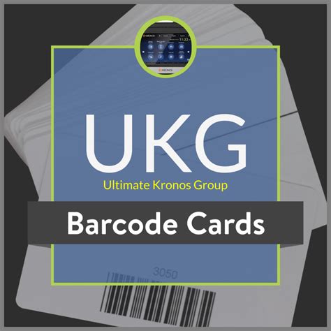 ukg barcode cards kronos   intouch