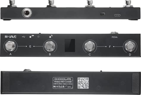 M-VAVE Chocolate BT Controlador MIDI inalámbrico Recargable 4 botones ...