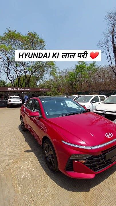 2023 Hyundai Verna Fiery Red Dual Tone Hyundai Newverna Moterjet