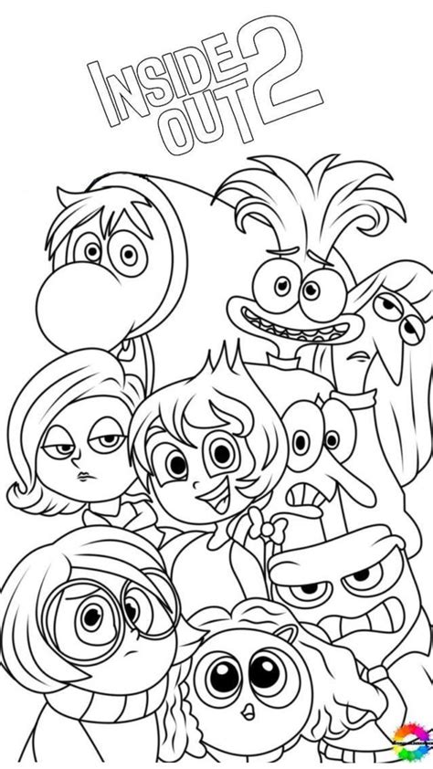 Personagens Divertidamente 2 Para Colorir - Divertidamente 2 Para Colorir