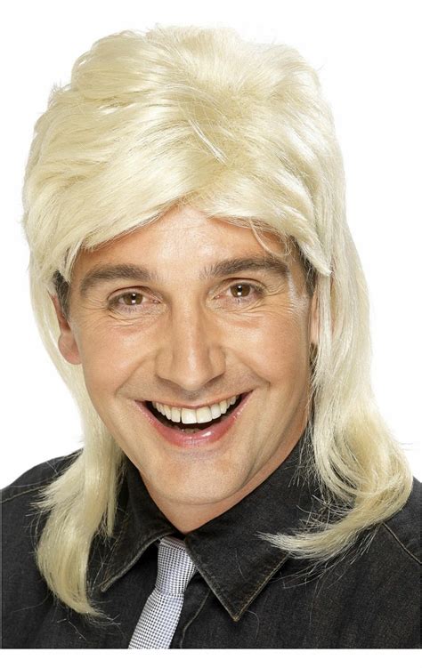 Blonde Mullet Wig Angels Fancy Dress Warehouse