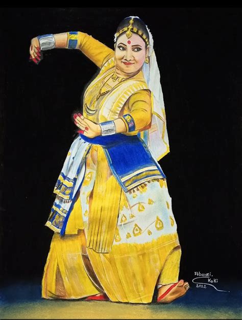 Sattriya dance drawing / art / painting | Dancing drawings, Dance ...