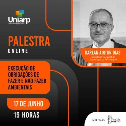 Curso de direito promove palestra sobre execução de obrigações de fazer