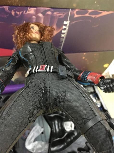 N 開封品 超多爆皮 有使用感 Hot toys mms288 black widow 黑寡婦 aou age of ultron hottoys avengers end game