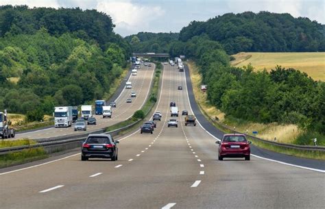 Premium Photo Highway Scenery In Germany