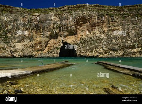 The Inland Sea At Dwejra On Gozo Malta Stock Photo Alamy