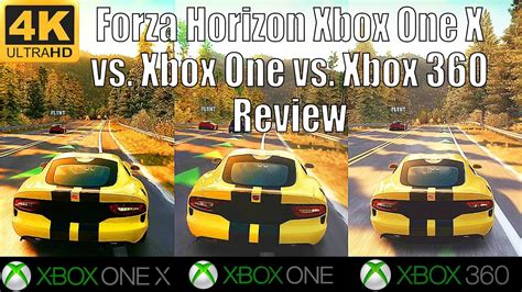 K Forza Horizon Review Xbox One X Vs Xbox One Vs Xbox Forza