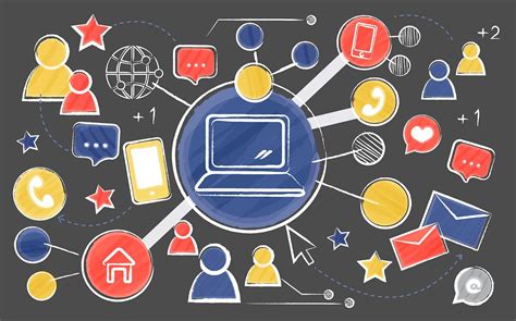 Illustration set of social network icons | Free stock vector - 24305