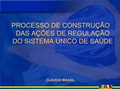 PPT PROCESSO DE CONSTRU O DAS A ES DE REGULA O DO SISTEMA NICO DE SA