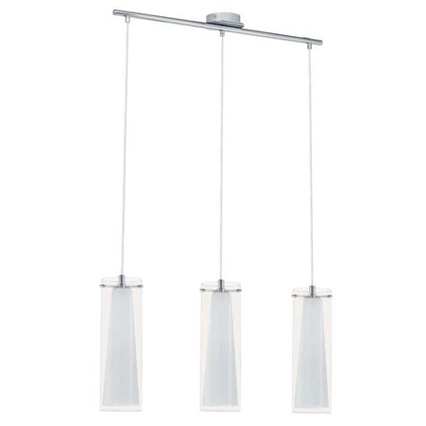 Eglo Pinto 3 Light Chrome Hanging Island Light 20508a The Home Depot