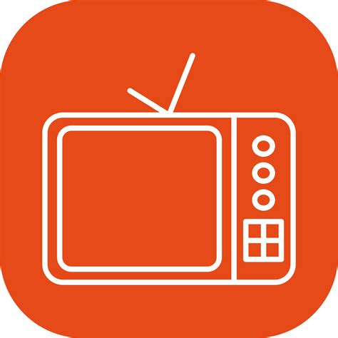 Tv Set Vector Icon 18824068 Vector Art At Vecteezy