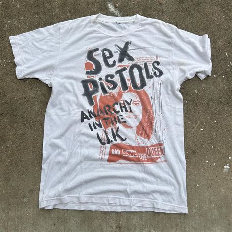Vintage Sex Pistols Tee Size M Cut Tag True Depop