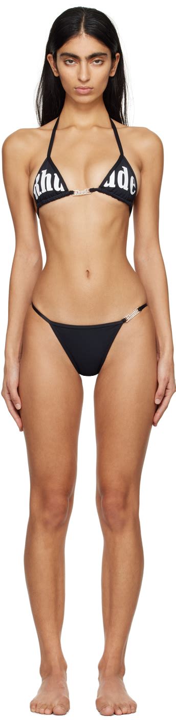 Rhude Ssense Exclusive Black Tropez Bikini Ssense