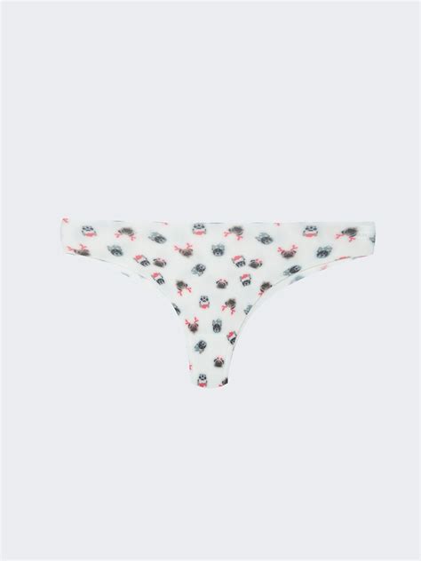 BEYAZ Desenli Bikini Külot W2DB27Z8 LU7 LCW