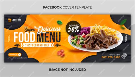 Plantilla De Banner Web Y Portada De Facebook De Menú De Comida Deliciosa Archivo Psd Premium