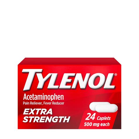 Tylenol Comprimidos Extra Fuertes Con 500 Mg De