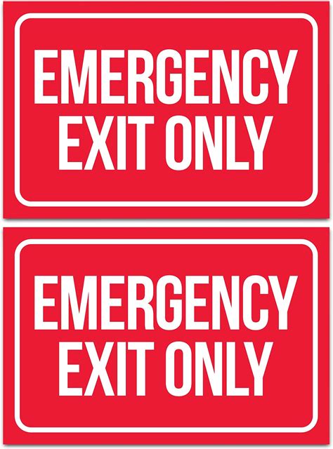 Amazon.com : OSHA Notice Sign - Emergency Exit Only Please Use Other